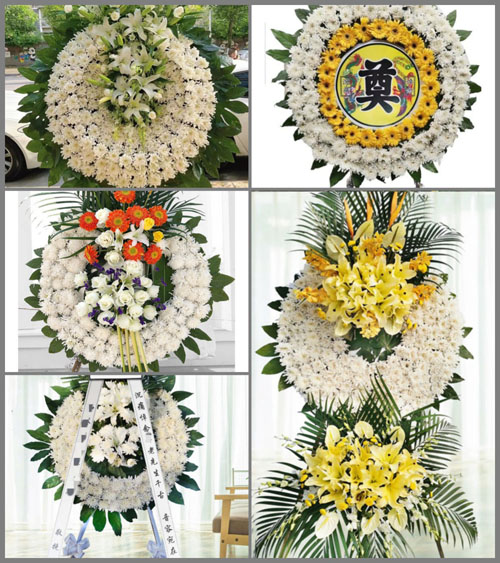 山东青岛平度市店子镇西南随村花圈速递