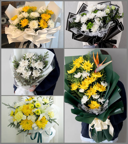 山东青岛平度市店子镇西南随村白事花束代送